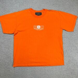 Vintage 2001 Anheuser Busch A-B St. Louis Missouri Orange T Shirt Large